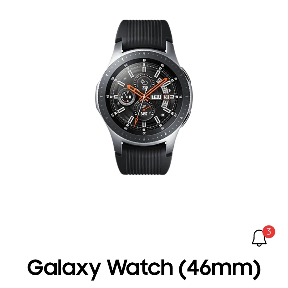 NIB Samsung Galaxy SM-R800NZSAXAC Watch 46mm - Silver and Black